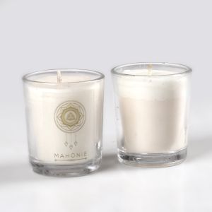 Shot Glass Pair : Musk & Leather Candle 